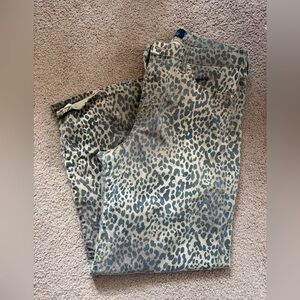 GAP Animal Print Pants - Brown and Black